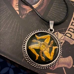 Handmade Sicilian Trinacria Necklace